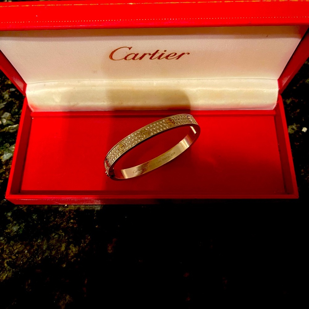 Cartier Love Bracelet Diamond Paved